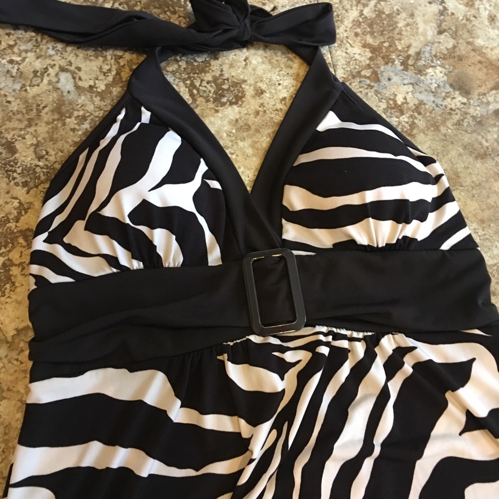Animal Print Belted Dress